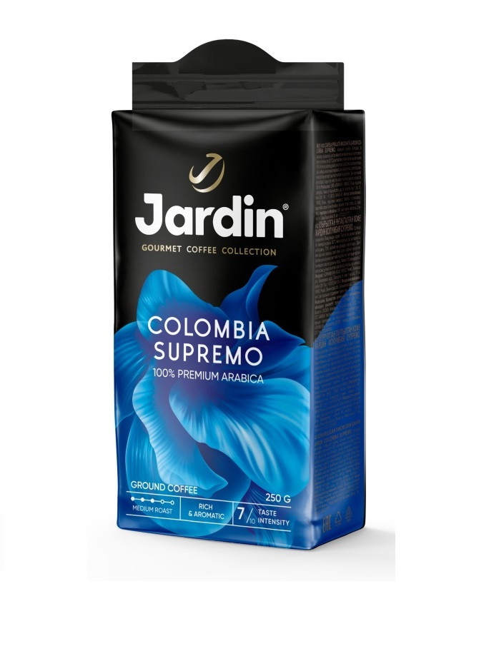 Кофе молотый Jardin Colombia Supremo (Жардин Колумбия Супремо), 250г (комплект 7 шт.) 6005800
