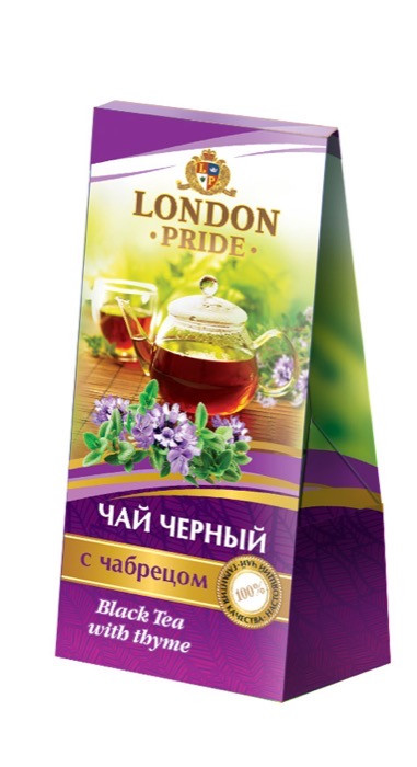 London Pride London Pride 50 г черный с нату чабрецом, картон (15)
