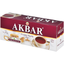Чай черный в пакетиках для чашки Akbar Гранатовая серия, 25*2 г
