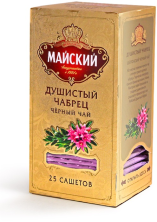 Чай черный в пакетиках для чашки, Майский Душистый Чабрец 25*2 г.