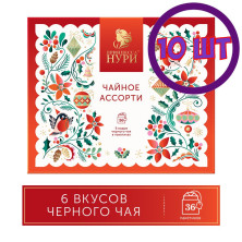 Набор черного чая в пак. Принцесса НУРИ "Сказочный Лес" 6в.х6пак. (58,8г.) (комплект 10 шт.) 6018312