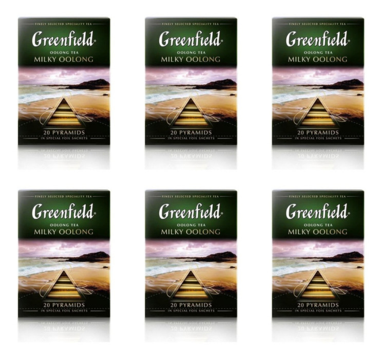 Чай зеленый в пирамидках Greenfield Milky Oolong, 20*1,8 г (комплект 6 шт.) 6009051
