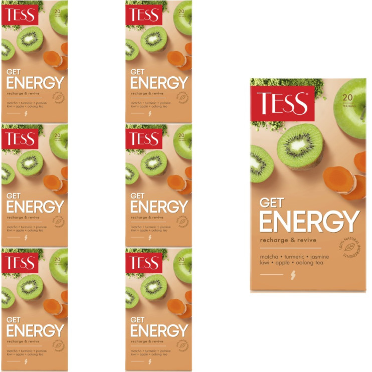 Tess  Energy Чайный напиток в пакетиках 20 шт (комплект 7 шт.) 6016707
