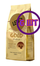 Кофе в зернах Lebo Gold, м/у, 250 г (комплект 6 шт.) 6001088