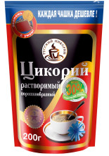 Русский цикорий Цикорий растворимый, порошкообразный,zip-пакет, 200 гр 9000312