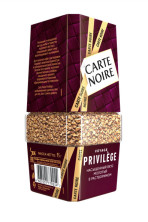 Кофе растворимый Carte Noire Privilege с молотым кофе стеклянная банка 95г 1779261