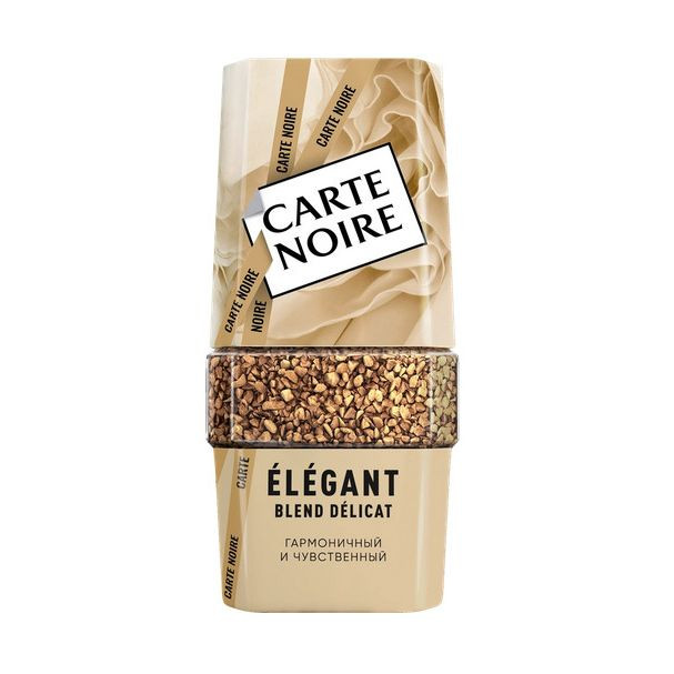 Кофе растворимый Carte Noir Elegant сублимированный, стеклянная банка, 95г 1779643