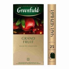 Чай черный в пакетиках для чашки Greenfield Grand Fruit (Гринфилд Гранд Фрут), 25*1,5 г