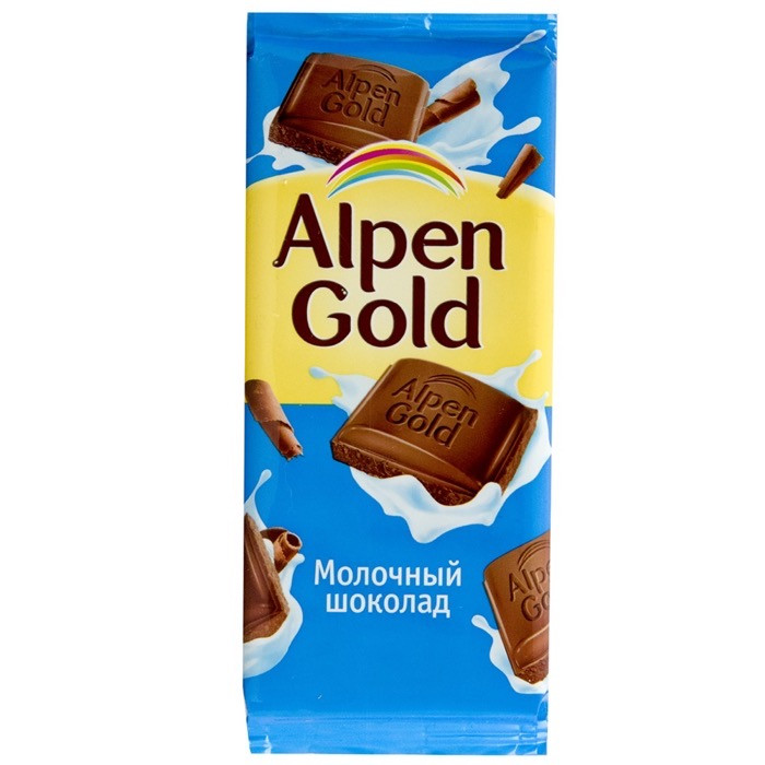Alpen Gold Шоколад Альпен Голд (молочный),85 г (22)