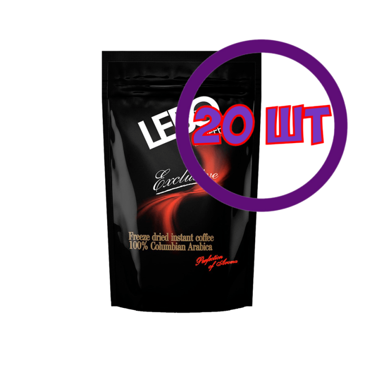 Кофе LEBO Exclusive растворимый, м/у, 100 гр (комплект 20 шт.) 6000906