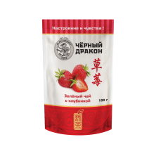 Чай зеленый листовой Черный Дракон с клубникой, 100 г 0720281