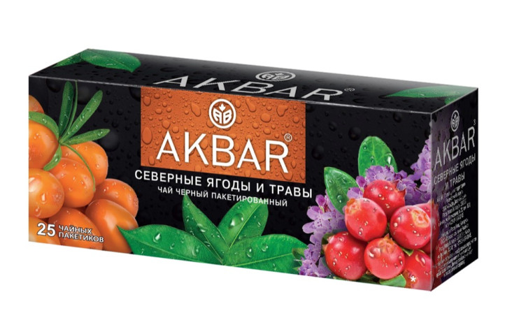 Akbar Черный "Северные ягоды и травы" 25 пак.*1,5 г с/я (24)