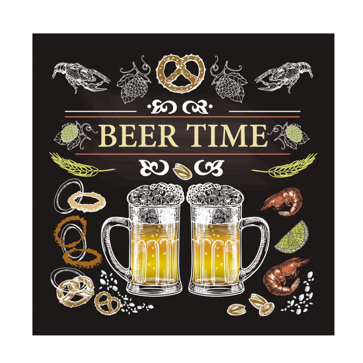 Подставка под горячее "BEER TIME". Размер 14х14см