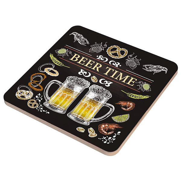 Подставка под горячее "BEER TIME". Размер 14х14см