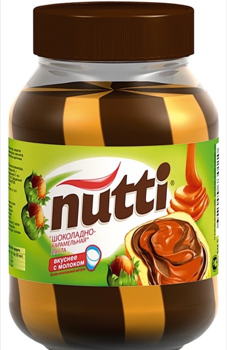 La Festa Шоколадно-карамельная паста Nutti 330 г, ст. (12)