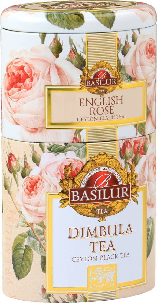 Basilur Цветы и фрукты Цейлона "Димбула и Английская роза" 100 г, ж/б (6)/(36) (71982)
