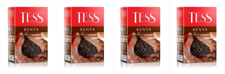 Чай черный листовой Tess Kenya (Тесс Кения), гран. 200 г (комплект 4 шт.) 6012501