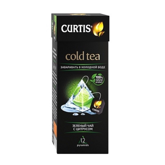 Curtis Сold Tea "Зеленый чай с цитрусом" 12 пак.*1,8 г зеленый (18) 101041 до 04.22