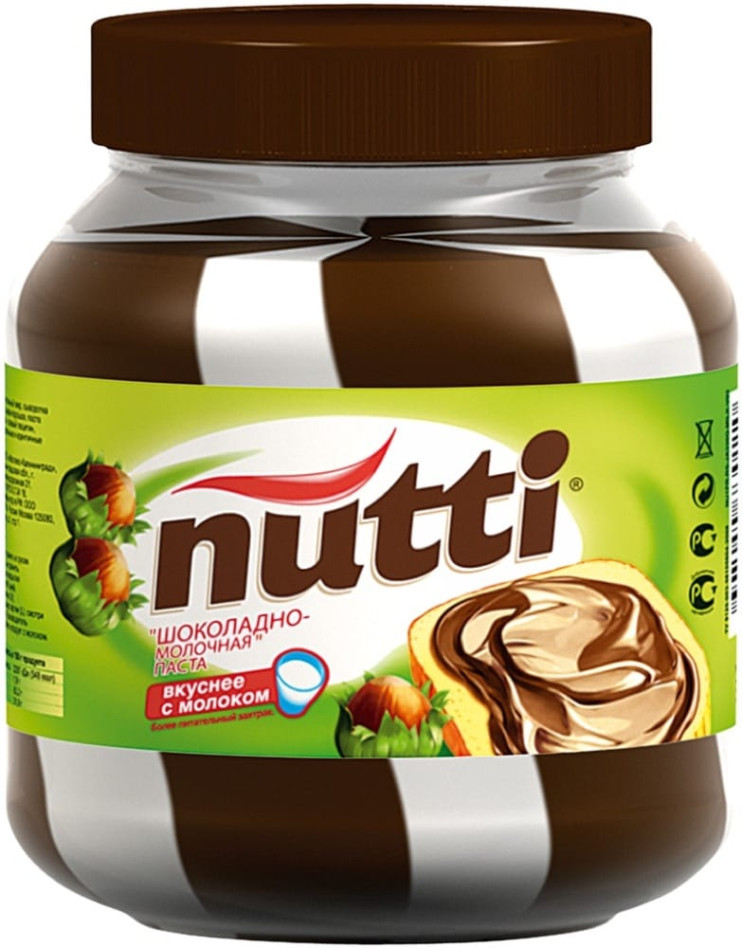 La Festa Шоколадно-молочная паста Nutti 700 г, ст. (9)