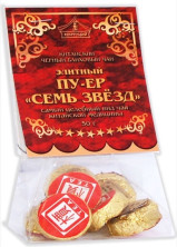 Чай черный в таблетках Конфуций Pu-er Семь звезд, м/у, 50 г