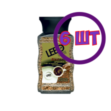 Кофе LEBO Extra растворимый, стеклянная банка, 100 гр (комплект 6 шт.) 6000999