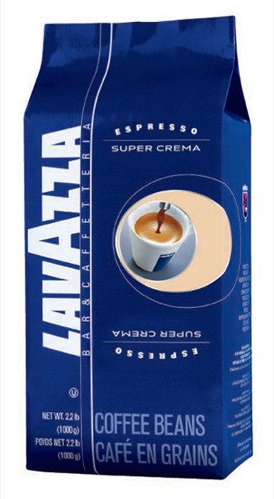 Кофе в зернах Lavazza Super Crema (Лавацца Супер Крема), 1 кг