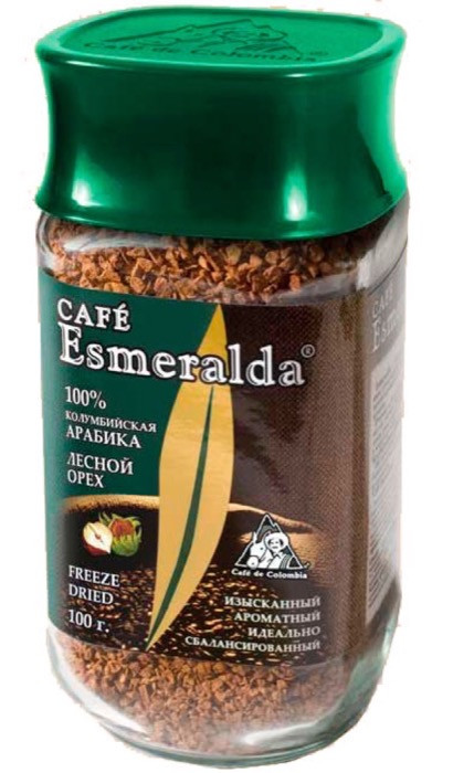 Кофе сублимированный Cafe Esmeralda Лесной орех, 100 г