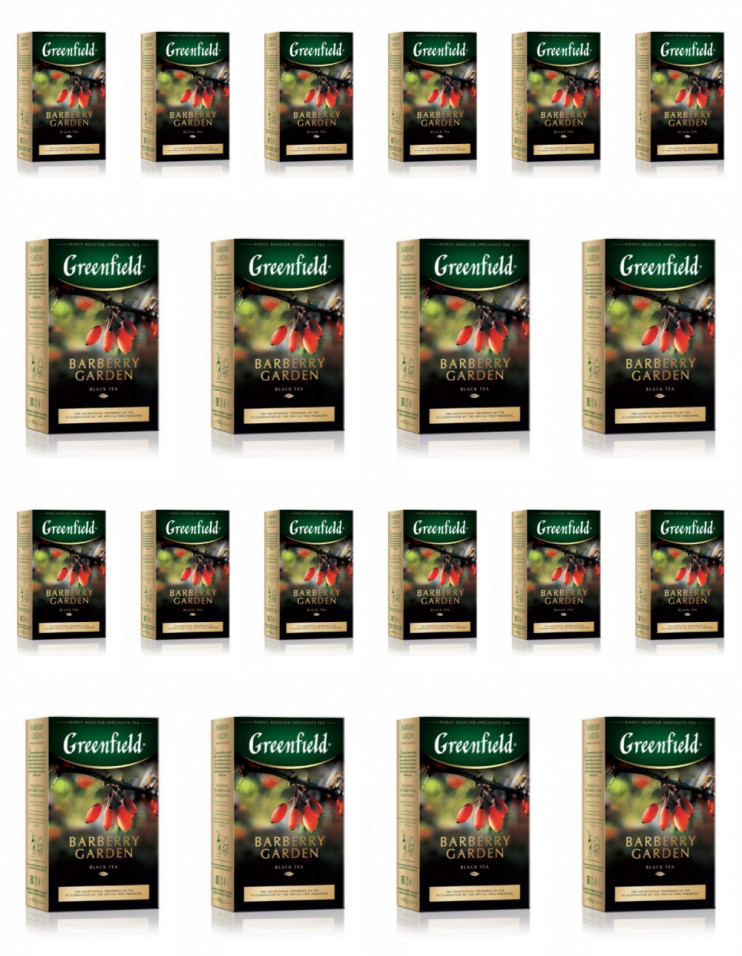 Чай черный листовой Greenfield Barberry Garden, 100 г (комплект 20 шт.) 6007132
