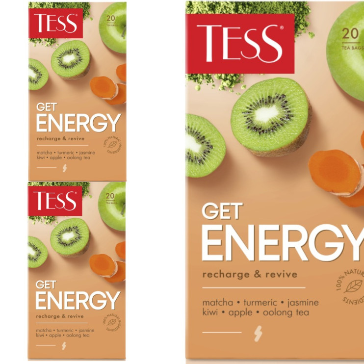 Tess  Energy Чайный напиток в пакетиках 20 шт (комплект 3 шт.) 6016707