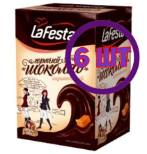 Горячий шоколад LA FESTA Карамельный 10 пак.* 22 гр (комплект 6 шт.) 0002864