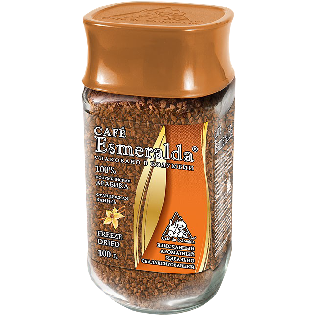 Кофе сублимированный Cafe Esmeralda Французская ваниль, 100 г
