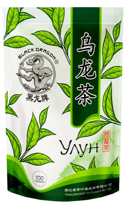Чай зеленый листовой Черный Дракон Улун, 100 г