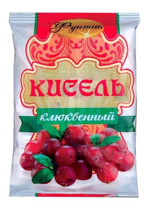Фунтик Кисель "Клюква" 600 г (30 г по 20 шт. в пачке) (20)