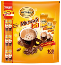 Кофейный напиток растворимый Московская кофейня на паяхъ Мягкий, 100*16 г