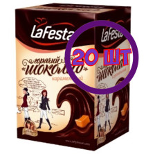 Горячий шоколад LA FESTA Карамельный 10 пак.* 22 гр (комплект 20 шт.) 0002864