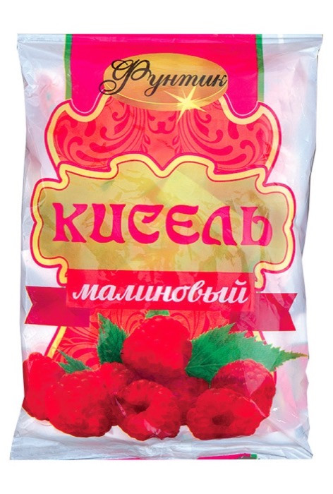 Фунтик Кисель "Малина" 600 г (30 г по 20 шт. в пачке) (20)