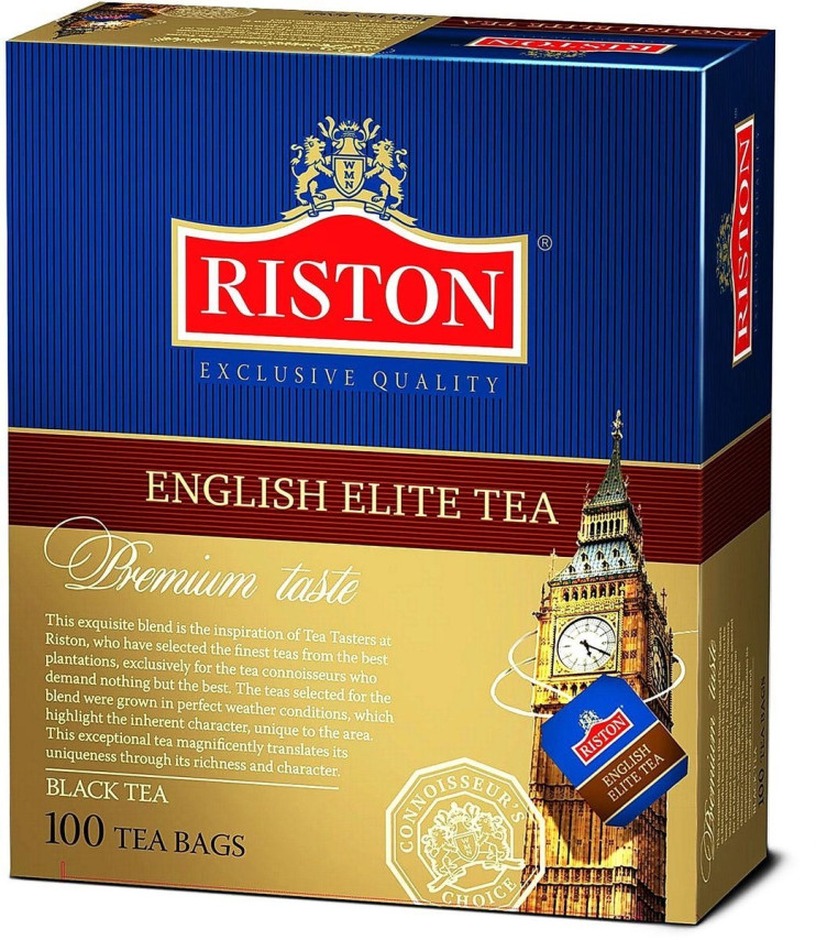 Чай черный в пакетиках для чашки Riston Элитный Английский, 100*2 г