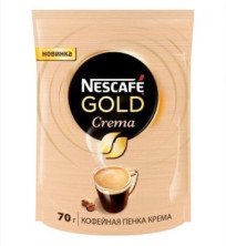 Кофе растворимый Nescafe Gold Crema, м/у, 70 г