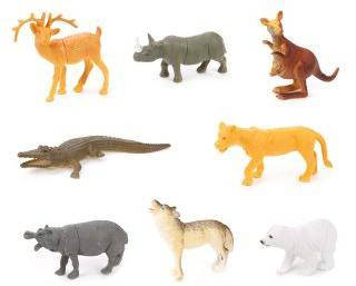 Набор диких животых Jungle animal, 8,5см, 8шт. (арт. 631493)