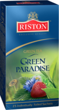 Чай зеленый в пакетиках для чашки Riston Парадайз, 25*1,5 г