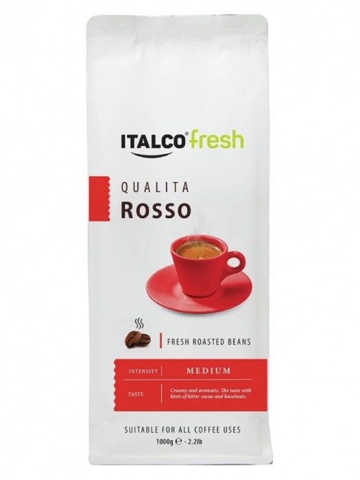 Italco Fresh Арабика 100% (Квалита Россо) 1000 г зерно (6)