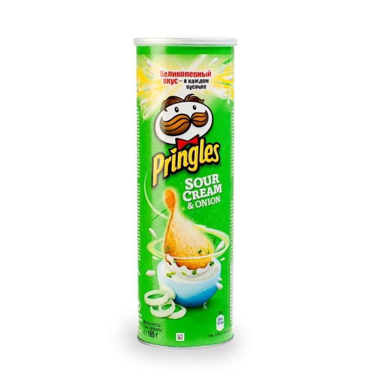 Pringles картофельные,Сметана/Лук зеленый,165 г (19)/216