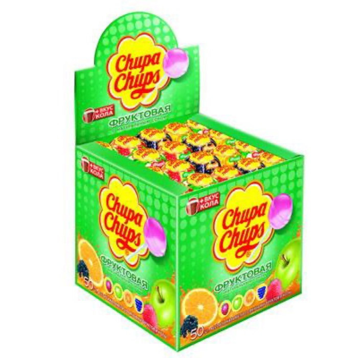 Mentos ЧУПА ЧУПС Фрукты-Кола 100 шт.,12 г (12)