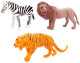 Набор диких животых Jungle animal, 8см, 3шт. (арт. 631480)