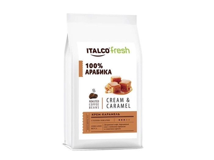 Italco Fresh Арабика 100% (Крем-карамель) 375 г зерно (18)
