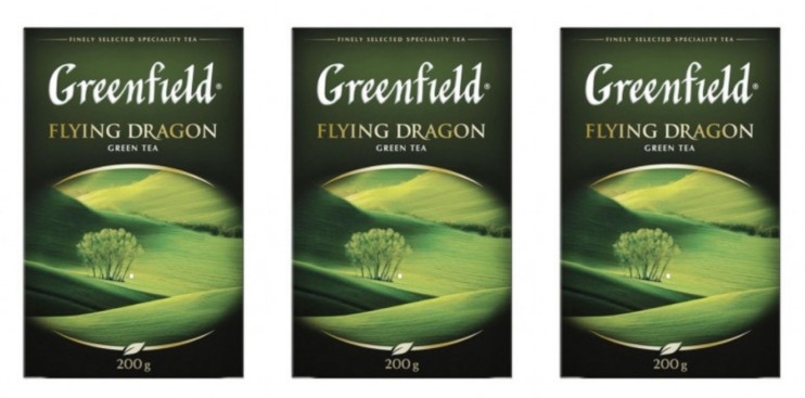 Чай зеленый листовой Greenfield Flying Dragon, 200 г (комплект 3 шт.) 6007965