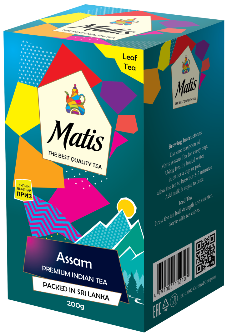 Чай весовой черный Матис Assam, 200 г