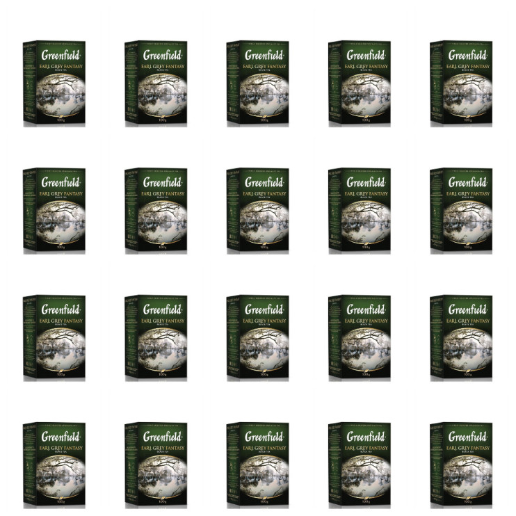 Чай черный листовой бергамот Greenfield Earl Grey Fantasy, 100 г (комплект 20 шт.) 6004261