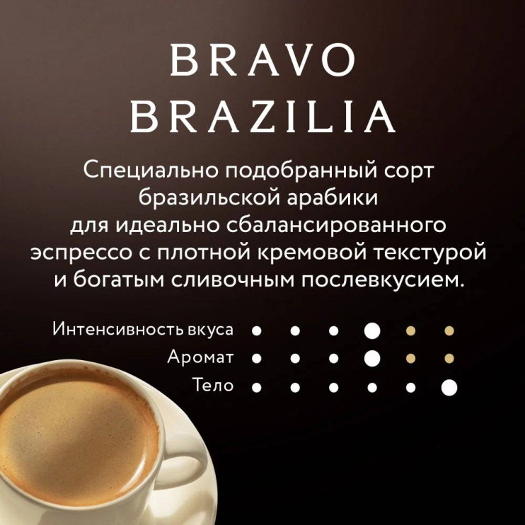 Кофе в зернах Jardin Bravo Brazilia (Жардин Браво Бразилия), 1 кг (комплект 10 шт.) 6013478