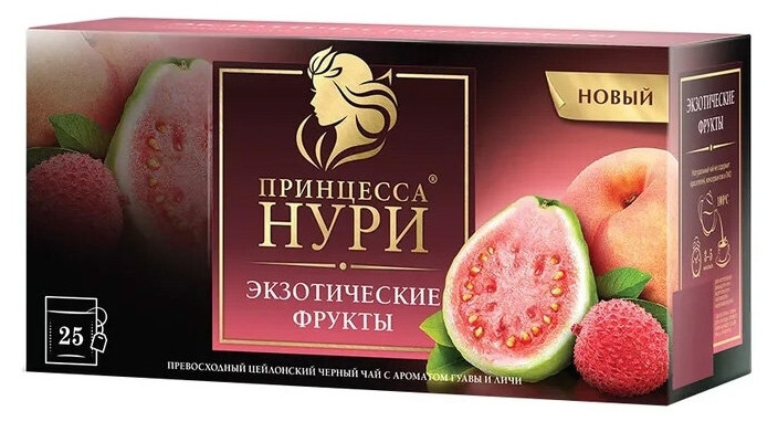 Принцесса Нури Экзотические фрукты чай черный в пакетиках 25 шт